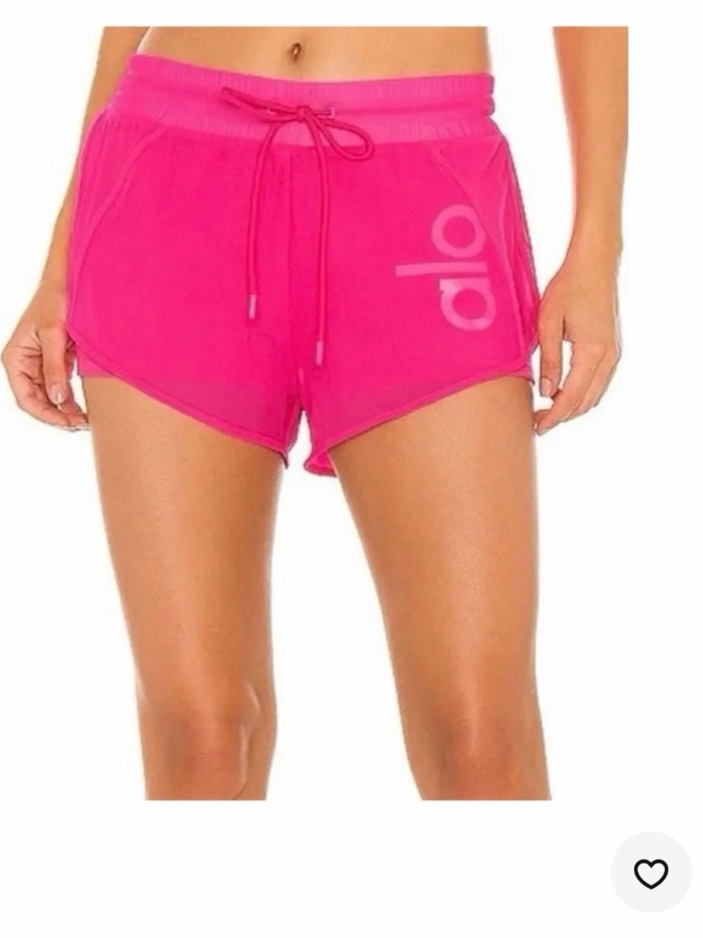 ALO Yoga Women's Bright Fuchsia Athletic Drawstring Shorts